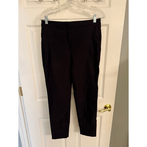 Worthington Slim Leg Ankle Slit Dress Pants Black Size 8